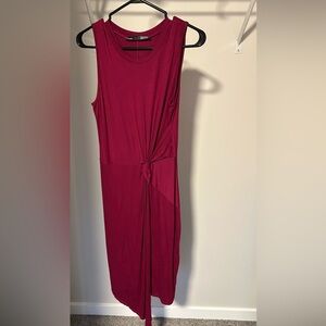 ❤️On sale❤️Rebel Sugar Asymmetrical Sleeveless Burgundy Dress